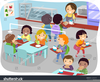 Students Eating Lunch Clipart Image