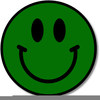 Green Happy Face Clipart Image