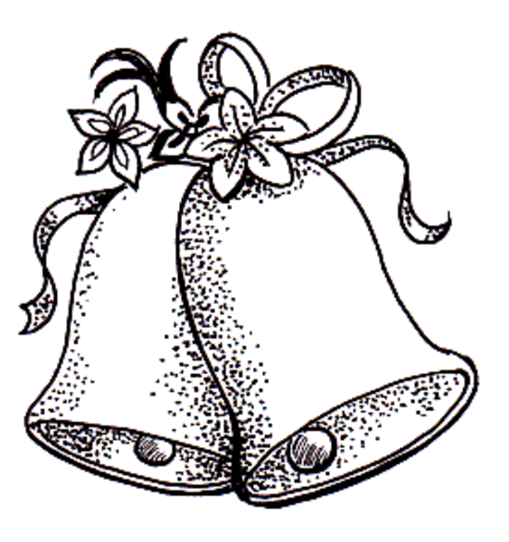 wedding bells clipart black and white free - photo #1