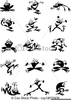 Black And White Clipart Of Frogs Image