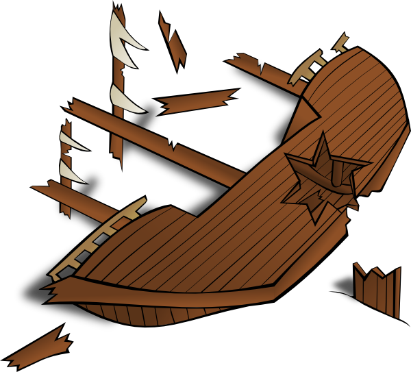 sinking boat clip art free - photo #43