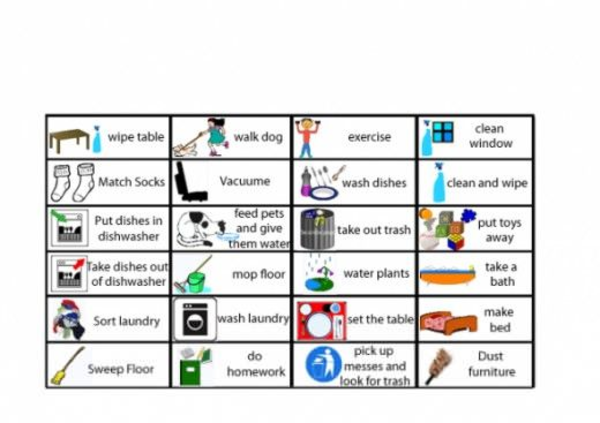 Chore Chart Clip Art