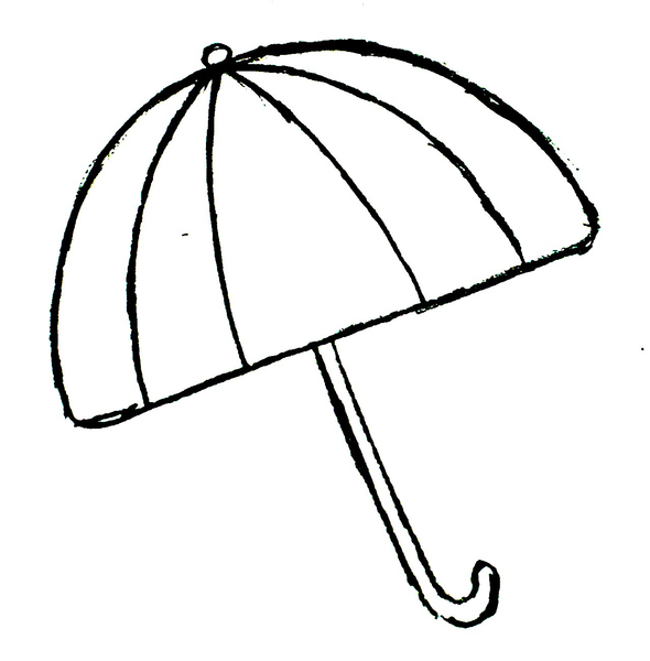 clipart umbrella outline - photo #18