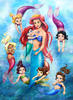 Disney Clipart Little Mermaid Ariel Eric Fish Friends Image
