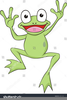 Cartoon Jumping Frog Clipart Image