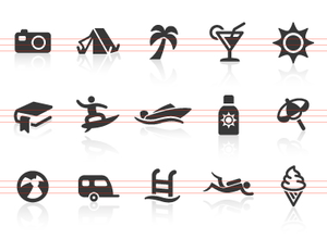 0024 Beach And Vacation Icons Image