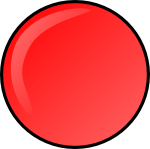 Red Round Button Clip Art