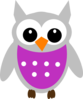 Purple Owl Clip Art