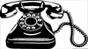 Rotary Phone Clipart Image