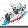 Clipart Of Fishing Boat Image