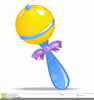Blue Baby Rattle Clipart Image