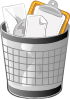 Full Office Trash Can Clip Art