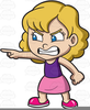 Angry Teenager Clipart Image