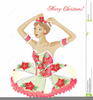 Christmas Ballerina Clipart Image