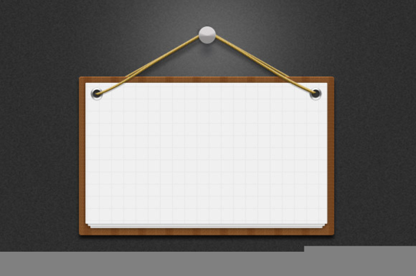 Clipart Of A Notice Board | Free Images at Clker.com - vector clip art
