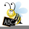 Spelling Bumble Bee Clipart Image