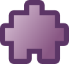 Jean Victor Balin Icon Puzzle Purple Clip Art