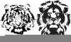 Free Black And White Lion Clipart Image