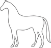 Horse Outline Image