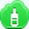 Free Green Cloud Wine Bottle Image