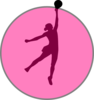 Netball Rncm Pink Clip Art
