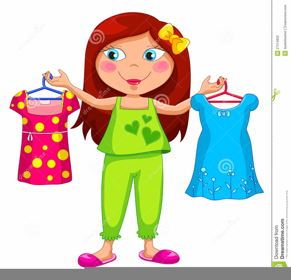 getting dressed clipart