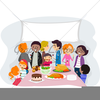 Family Gathering Clipart Image