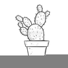 Flower Pot Clipart Black And White Image