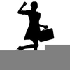 Woman Briefcase Clipart Image