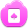 Free Pink Cloud Spades Card Image