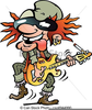 Cartoon Guitar Player Clipart Image