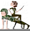 Female Soldier Clipart Image