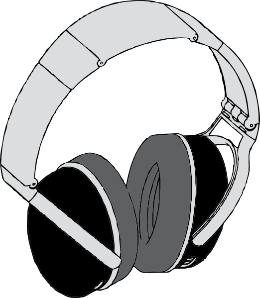 headphones cartoon