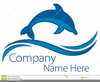 Dolphin Wave Clipart Image