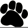 Free Clipart Dog Paw Image