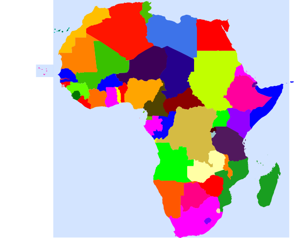 free clipart map of africa - photo #7
