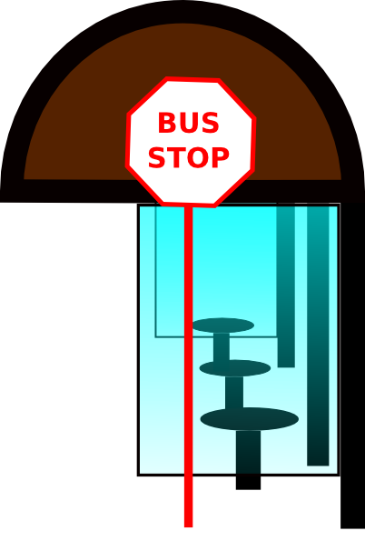 bus stop clipart - photo #2