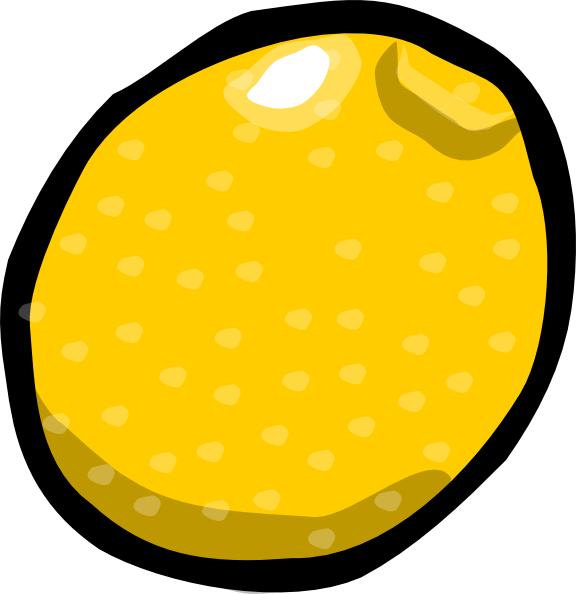 clipart of a lemon - photo #31