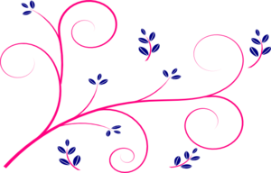 Pink Vine Bordure Clip Art
