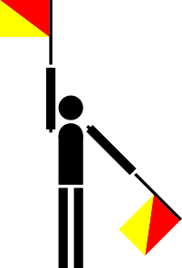 Naval Semaphore Flag V Clip Art At Clker Com Vector Clip Art Online Royalty Free Public Domain
