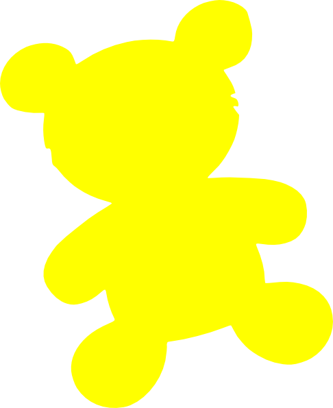 yellow teddy bear clip art - photo #3