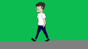 Animated Man Walking Image