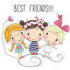 Friendship Charms Clipart Image