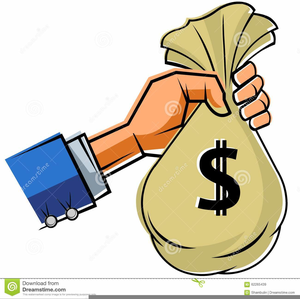 Hand Holding Money Clipart Image