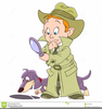 Detective Dog Clipart Image