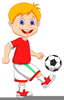 Turkey With Football Clipart Image