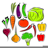 Vegetables Cartoon Clipart Image