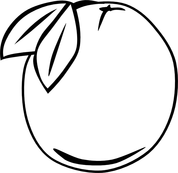 clipart fruits black and white - photo #34