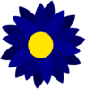 Blue Daisy Clip Art