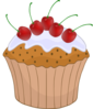 Cherry Cupcake 5 Clip Art
